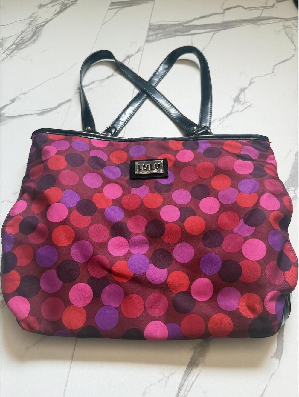 LULU by Lulu Guinness Polka Dot Tote Bag Y2K Dopamine‎ Dressing Purse